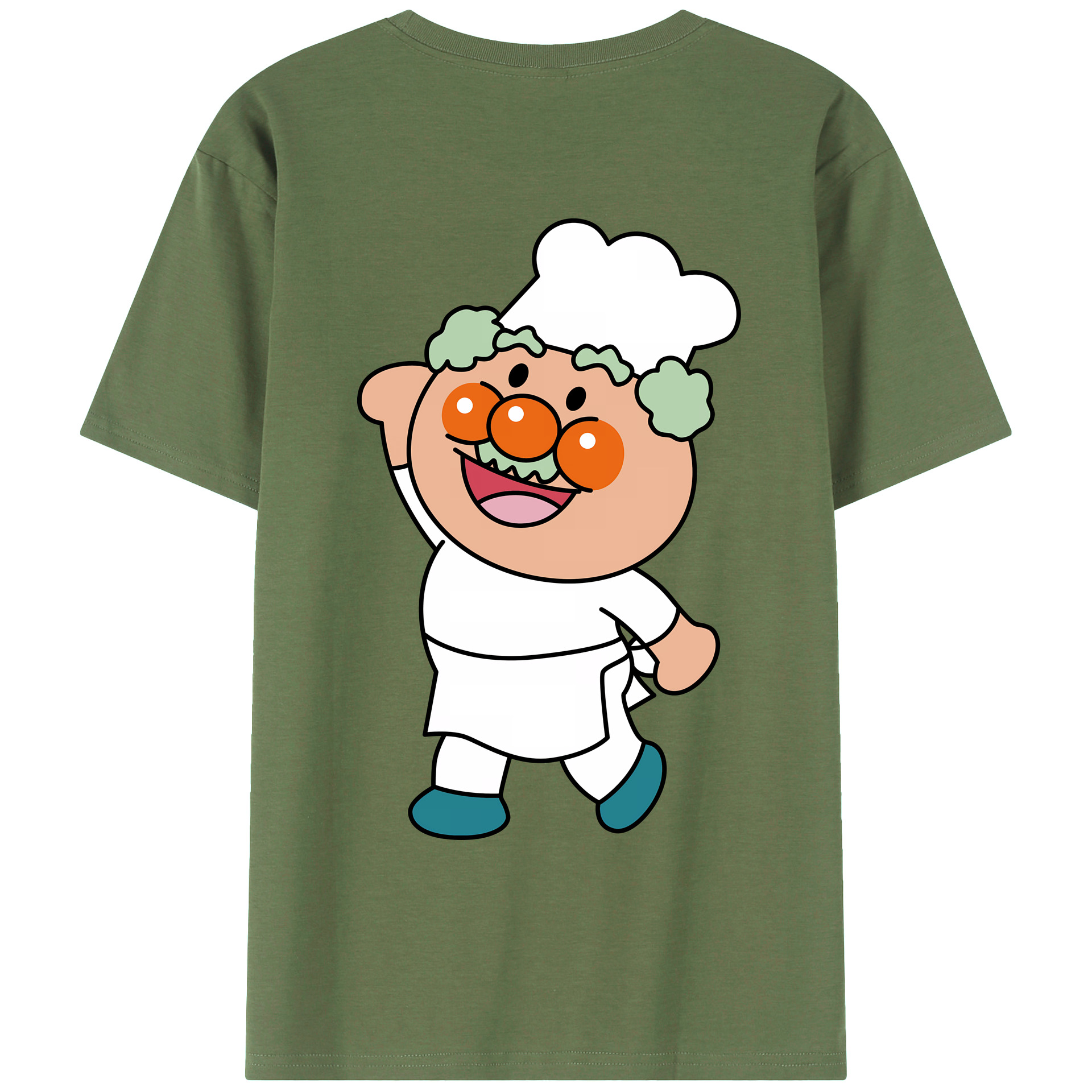 （画像用） アンパンマン Anpanman 綿100％ メンズ半袖Tシャツ（バックプリント） 通気性